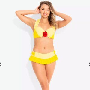 Hot Topic Disney Belle Bikini Set Size Large/XL NWT